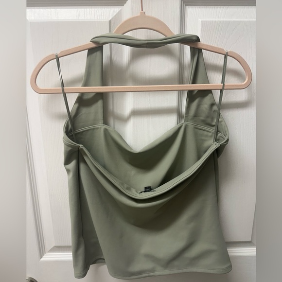 EXPRESS Sage Green Body Contour Top NWOT - Picture 6 of 7